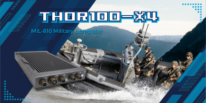 THOR100-X4 1U Half Size Rugged Mission MIL-STD 810 Military Computer, Ready to Handle Harsh Environment